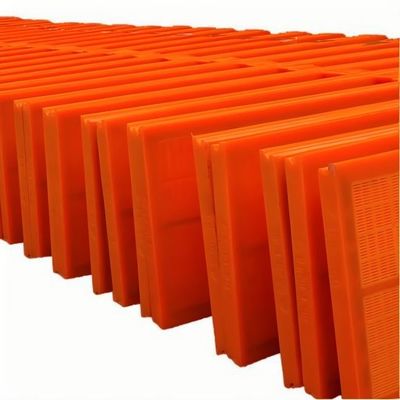 Green Color 30mm Polyurethane Screen Mat for Mining Graphite Screening with Self-Cleaning Holes